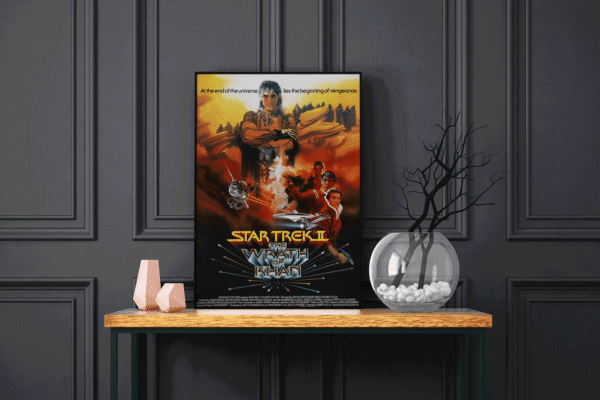 Star Trek The Wrath Of Khan LED Backlit Poster Frame – Movie Display