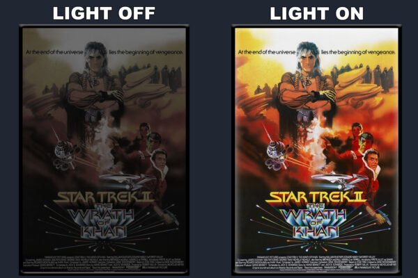 Star Trek The Wrath Of Khan LED Backlit Poster Frame – Movie Display