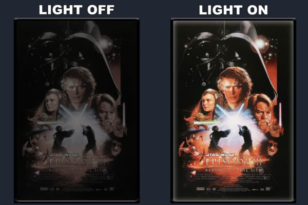 Star Wars Episode iii Revenge Of The Sith LED Backlit Poster Frame – Movie Display