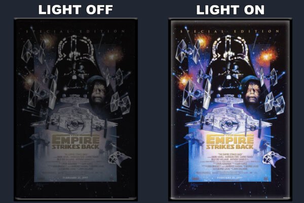Star Wars Episode V The Empire Strikes Back LED Backlit Poster Frame – Movie Display