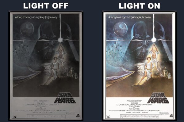 Star Wars iv A New Hope LED Backlit Poster Frame – Movie Display