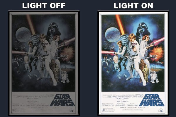 Star Wars iv A New Hope A LED Backlit Poster Frame – Movie Display