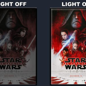 Star Wars The Last Jedi 2 LED Backlit Poster Frame – Movie Display