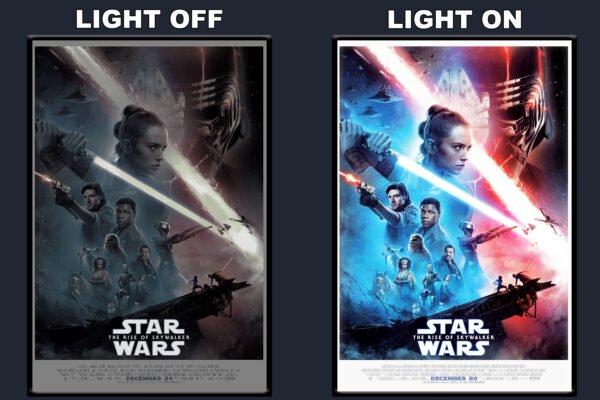 Star Wars The Rise Of Skywalker LED Backlit Poster Frame – Movie Display