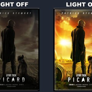 Star Trek Picard LED Backlit Poster Frame – Movie Display