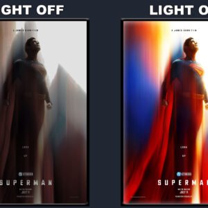 Superman LED Backlit Poster Frame – Movie Display