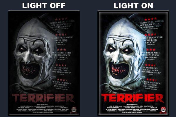 Terrifier LED Backlit Poster Frame – Movie Display