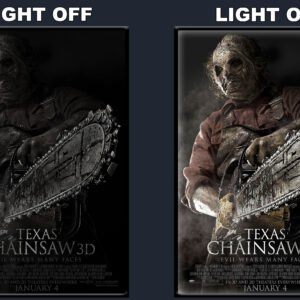 Texas Chainsaw Massacre 3D LED Backlit Poster Frame – Movie Display
