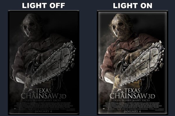 Texas Chainsaw Massacre 3D LED Backlit Poster Frame – Movie Display