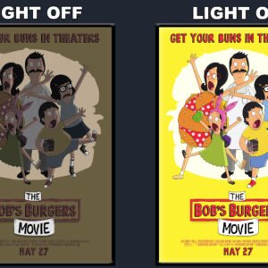 The Bobs Burger Movie LED Backlit Poster Frame – Movie Display