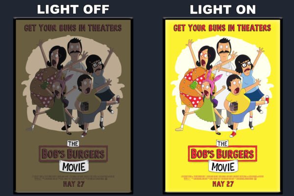 The Bobs Burger Movie LED Backlit Poster Frame – Movie Display