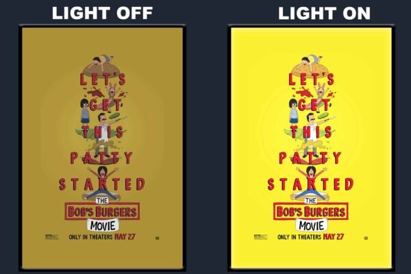 The Bob’s Burgers Movie LED Backlit Poster Frame – Animated Comedy Musical Movie Art