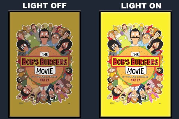 The Bob’s Burgers Movie LED Backlit Poster Frame – Animated Comedy Musical Movie Art