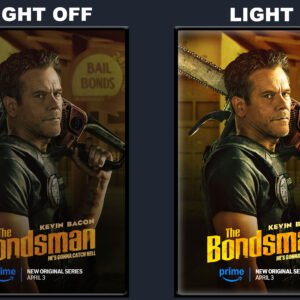 The Bondsman LED Backlit Poster Frame – Bail Bondsman Pose Wall Art Display