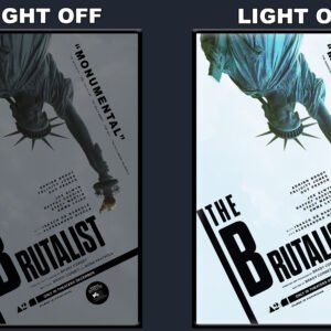 The Brutalist LED Backlit Poster Frame – Movie Display