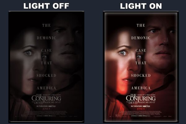 The Conjuring The Devil Made Me Do It LED Backlit Poster Frame – Movie Display