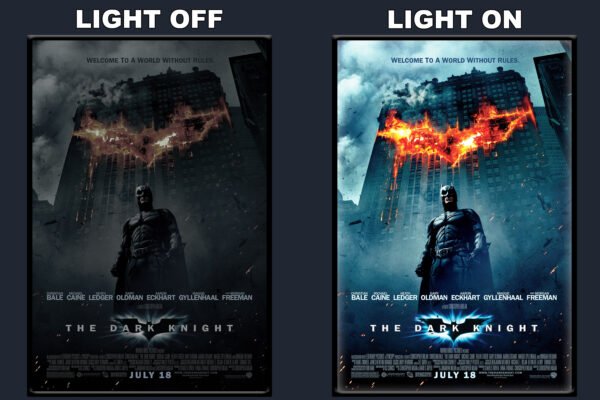 The Dark Knight LED Backlit Poster Frame – Movie Display