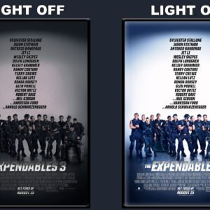 The Expendables 3 LED Backlit Poster Frame – Movie Display