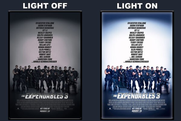 The Expendables 3 LED Backlit Poster Frame – Movie Display