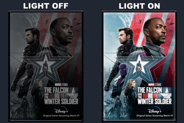 The Falcon And The Winter Soldier LED Backlit Poster Frame – Movie Display