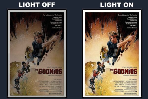 The Goonies LED Backlit Poster Frame – Classic Adventure Comedy Movie Art
