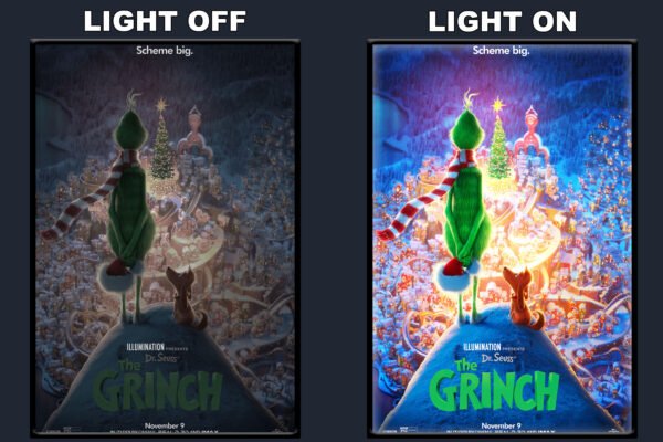 The Grinch A LED Backlit Poster Frame – Movie Display