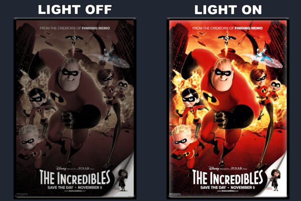 The Incredibles 2 LED Backlit Poster Frame – Movie Display