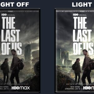 The Last of Us LED Backlit Poster Frame – Backpack Cityscape Wall Art Display