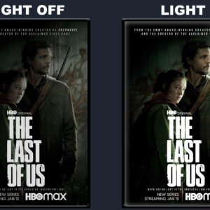 The Last of Us LED Backlit Poster Frame – Rifle and Vines Wall Art Display