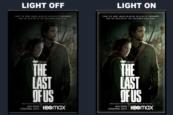 The Last of Us LED Backlit Poster Frame – Rifle and Vines Wall Art Display