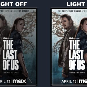 The Last of Us LED Backlit Poster Frame – Ellie and Joel with Wings Wall Art Display