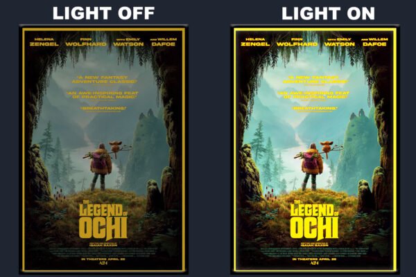 The Legend of Ochi Movie LED Backlit Poster Frame  Fantasy World Scene Wall Art Display