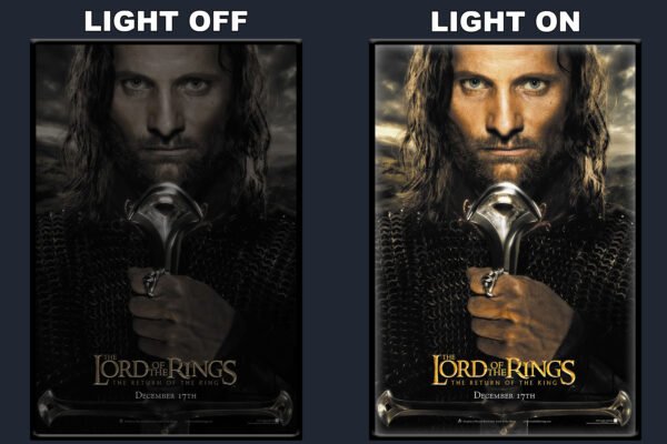 The Lord Of The Rings The Return Of The King 2 LED Backlit Poster Frame – Movie Display