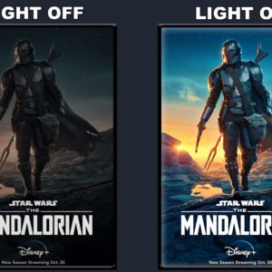 The Mandalorian LED Backlit Poster Frame – Movie Display