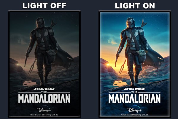The Mandalorian LED Backlit Poster Frame – Movie Display