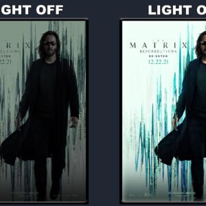 The Matrix Resurrections B LED Backlit Poster Frame – Movie Display
