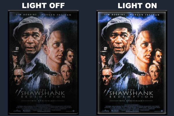 The Shawshank Redemption LED Backlit Poster Frame – Classic Drama Award-Winning Movie Art