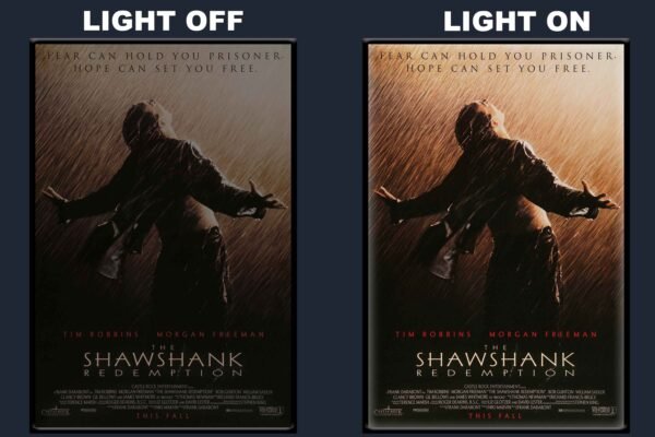 The Shawshank Redemption LED Backlit Poster Frame – Classic Drama Award-Winning Movie Art