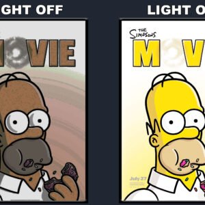 The Simpsons Movie LED Backlit Poster Frame – Movie Display