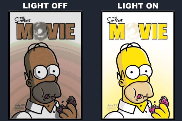The Simpsons Movie LED Backlit Poster Frame – Movie Display