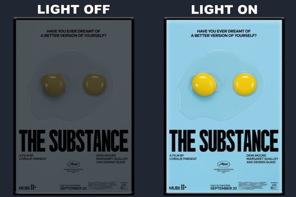 The Substance LED Backlit Poster Frame – Movie Display