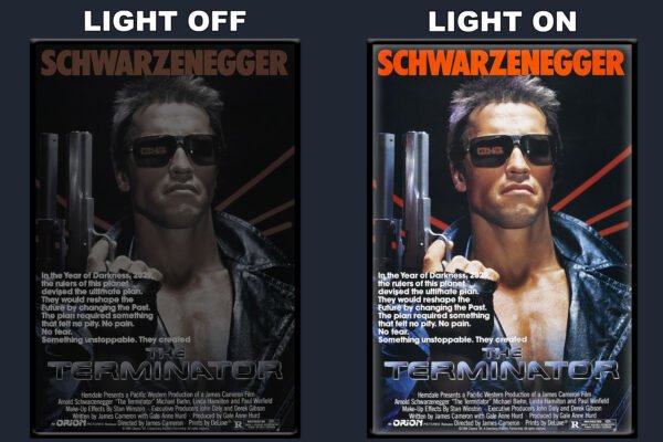 The Terminator LED Backlit Poster Frame – Movie Display