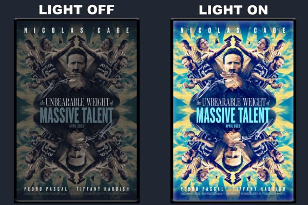 The Unbearable Weight Of Massive Talent LED Backlit Poster Frame – Movie Display