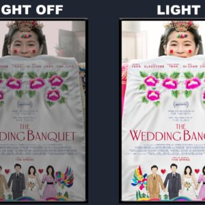 The Wedding Banquet Movie LED Backlit Poster Frame  Banquet Table Scene Wall Art Display