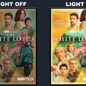 The White Lotus LED Backlit Poster Frame Ensemble Cast Wall Art Display