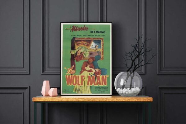 The Wolf Man LED Backlit Poster Frame – Movie Display
