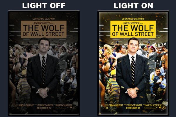 The Wolf Of Wall Street LED Backlit Poster Frame – Movie Display