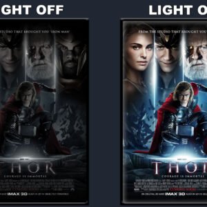 Thor LED Backlit Poster Frame – Movie Display