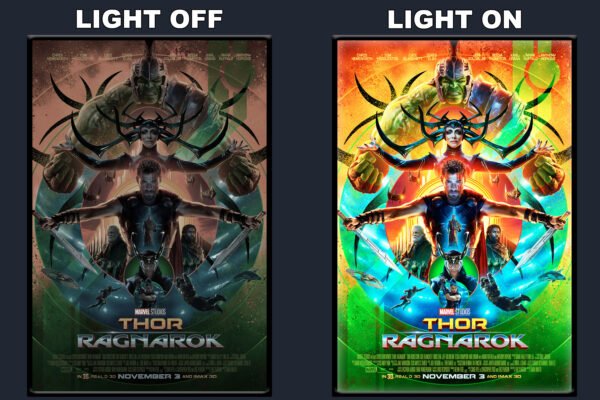 Thor Ragnarok LED Backlit Poster Frame – Movie Display