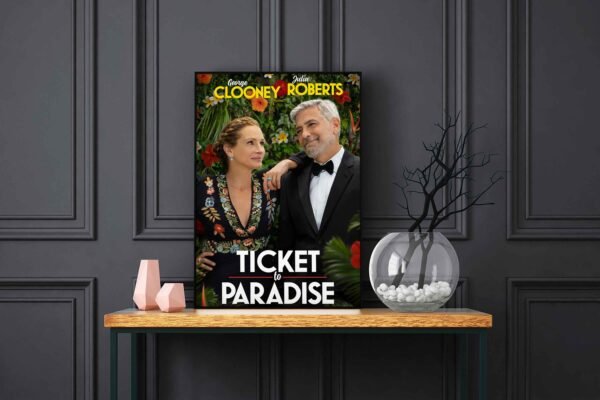 Ticket To Paradise LED Backlit Poster Frame – Movie Display